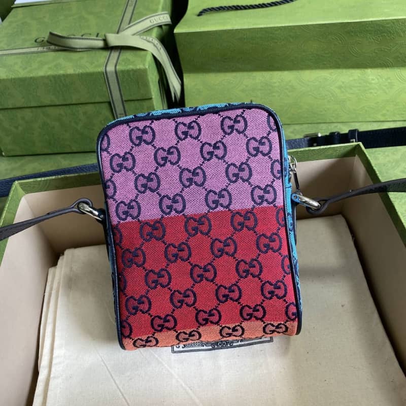 Best Replica Gucci GG Multicolor Canvas Messenger Bag Replica 658659(ColaReps) - DEEPREPS