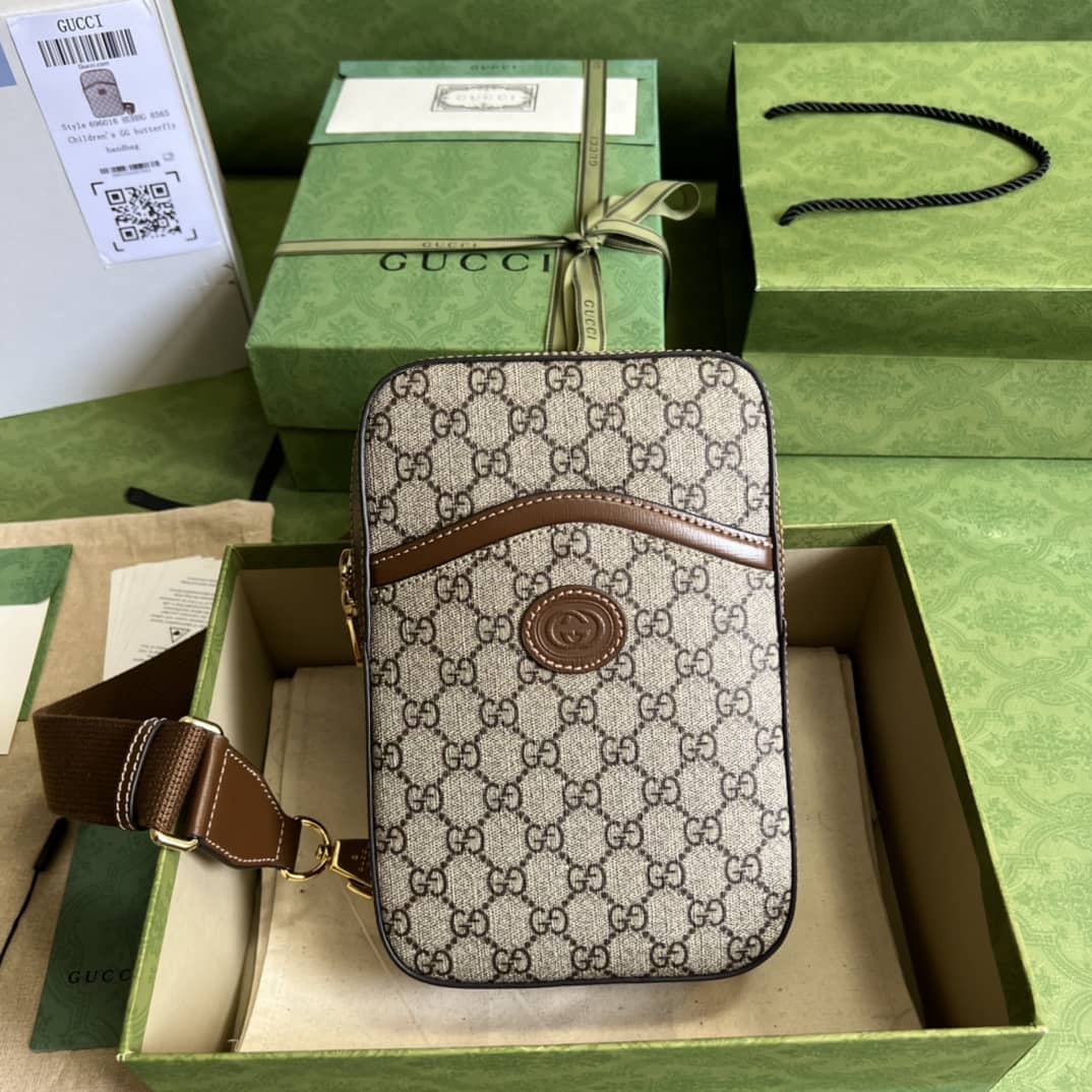 Gucci Sling Backpack With Interlocking G 696016 Replica Crossbody Bag - DEEPREPS