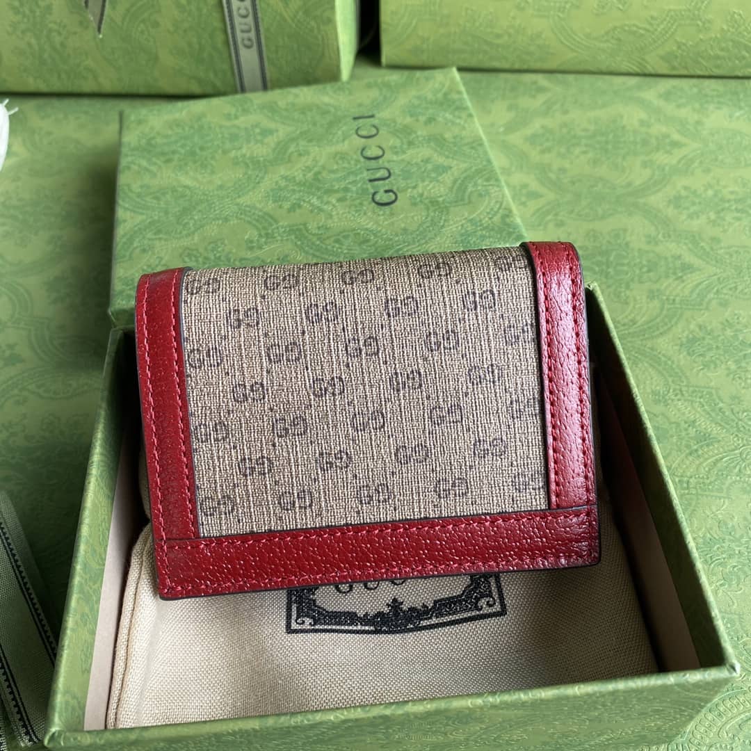 Gucci x Doraemon GG Supreme Mini Folded Wallet Replica 647788 - DEEPREPS