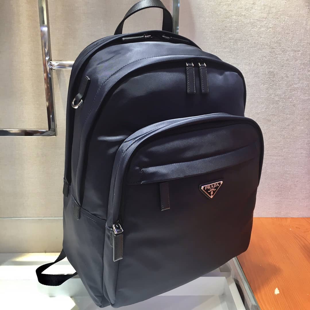 Prada Backpack Dupe Nylon Saffiano Leather - DEEPREPS