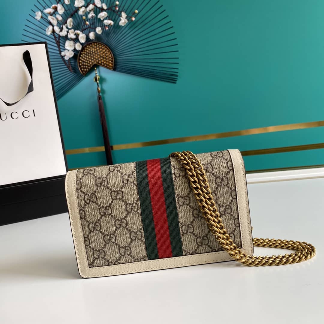 Gucci Queen Margaret GG Shoulder Bag Mini Chain Wallet Replica 476079 - DEEPREPS