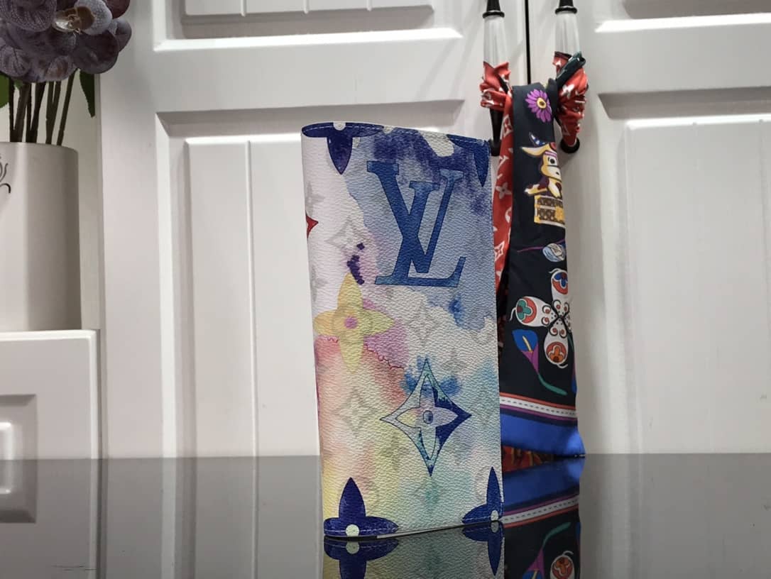 Louis Vuitton Monogram Card Holder Replica On Strap Blue M80457 - DEEPREPS