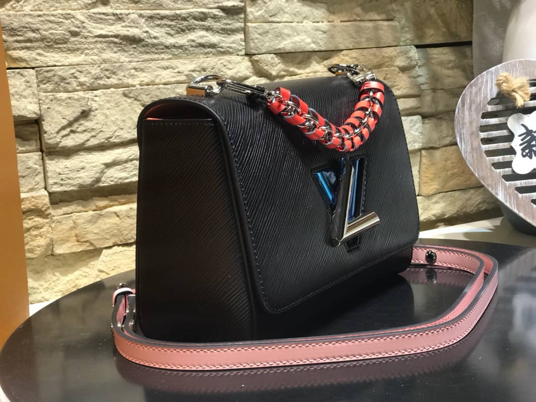 Louis Vuitton Twist MM Bag Black M50296 Replica - DEEPREPS