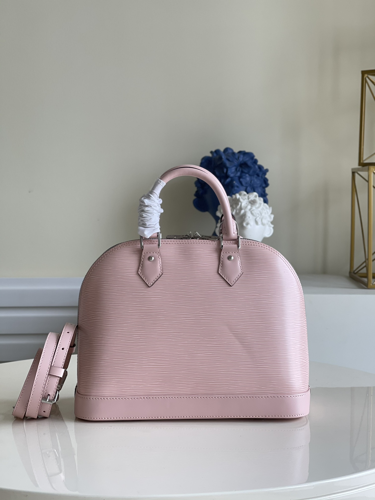 Top original M40862 pink ALMA small handbag rep - DEEPREPS