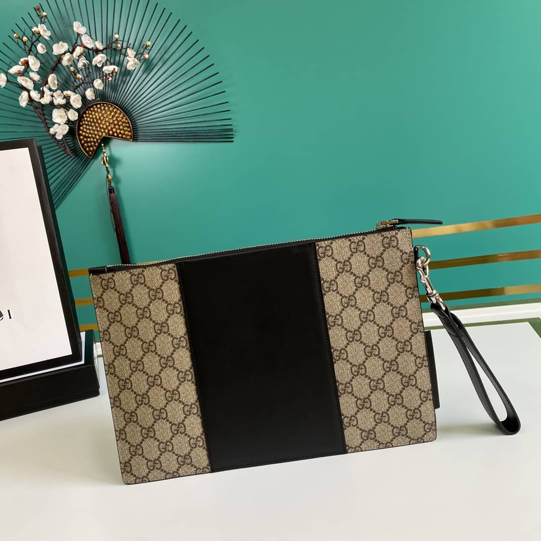 Gucci GG Supreme Canvas Pouch Replica 495017 - DEEPREPS