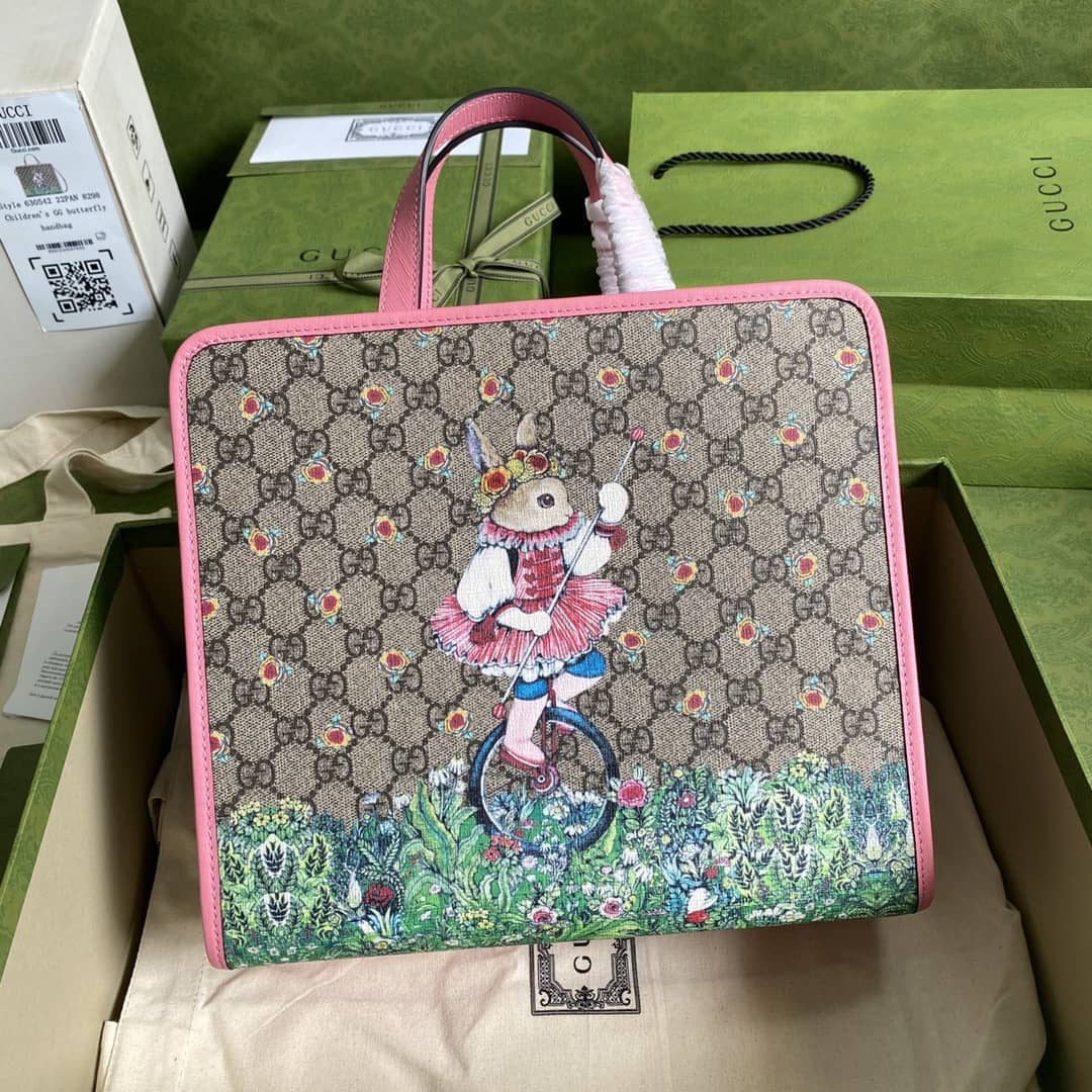 Gucci Children Rabbit Print 605614 Replica Tote Bag - DEEPREPS