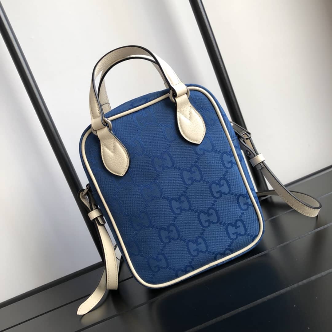 Gucci Off The Grid Crossbody Bag Replica Blue 625850 - DEEPREPS