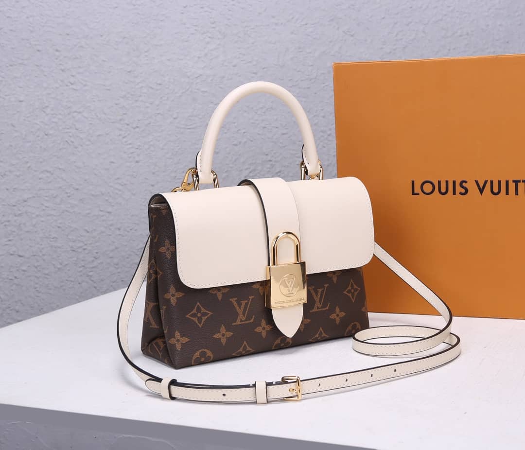Louis Vuitton Locky BB 2way Replica Shoulder Bag White M44141 - DEEPREPS