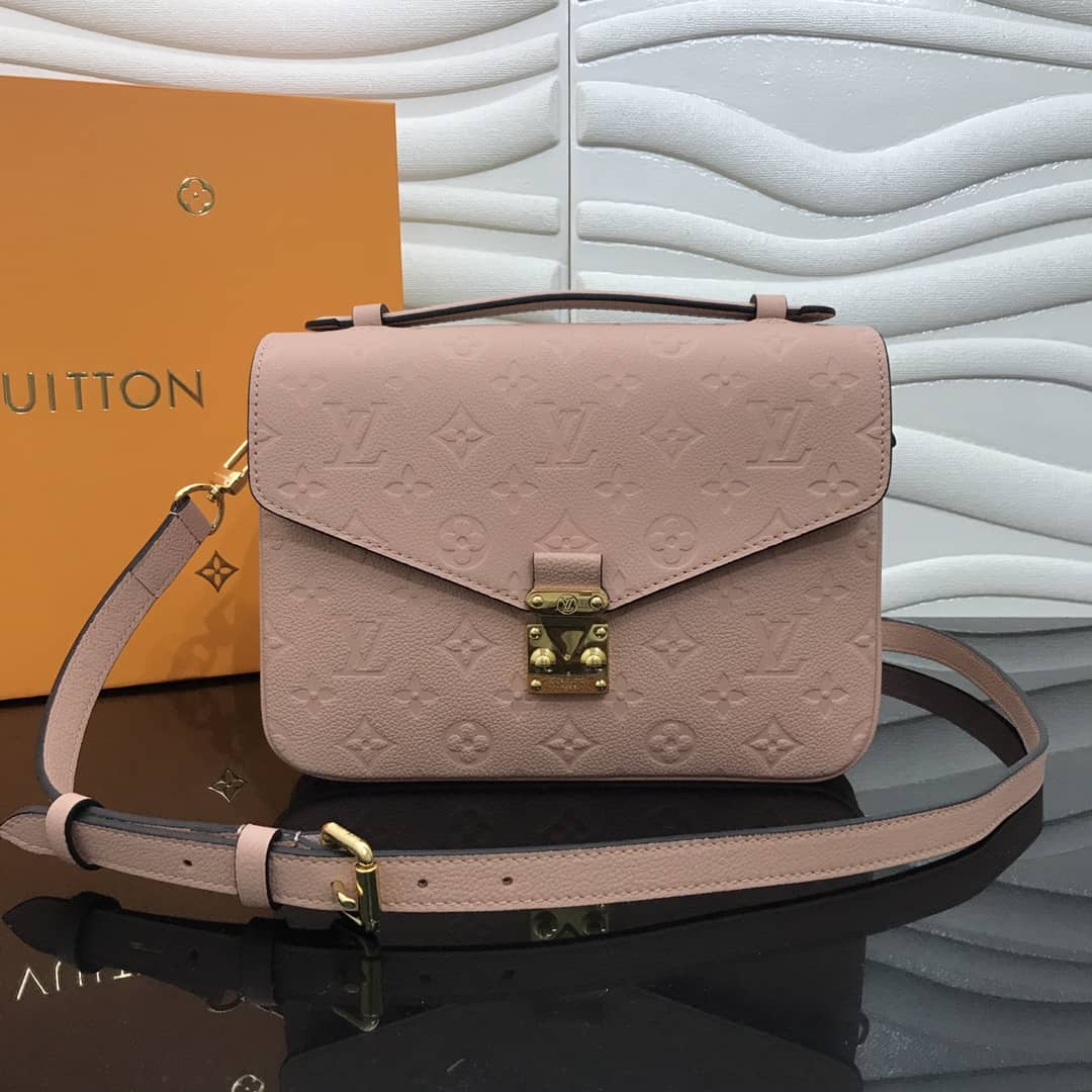 Louis Vuitton Replica Pochette Metis Empreinte Pink M41487 - DEEPREPS