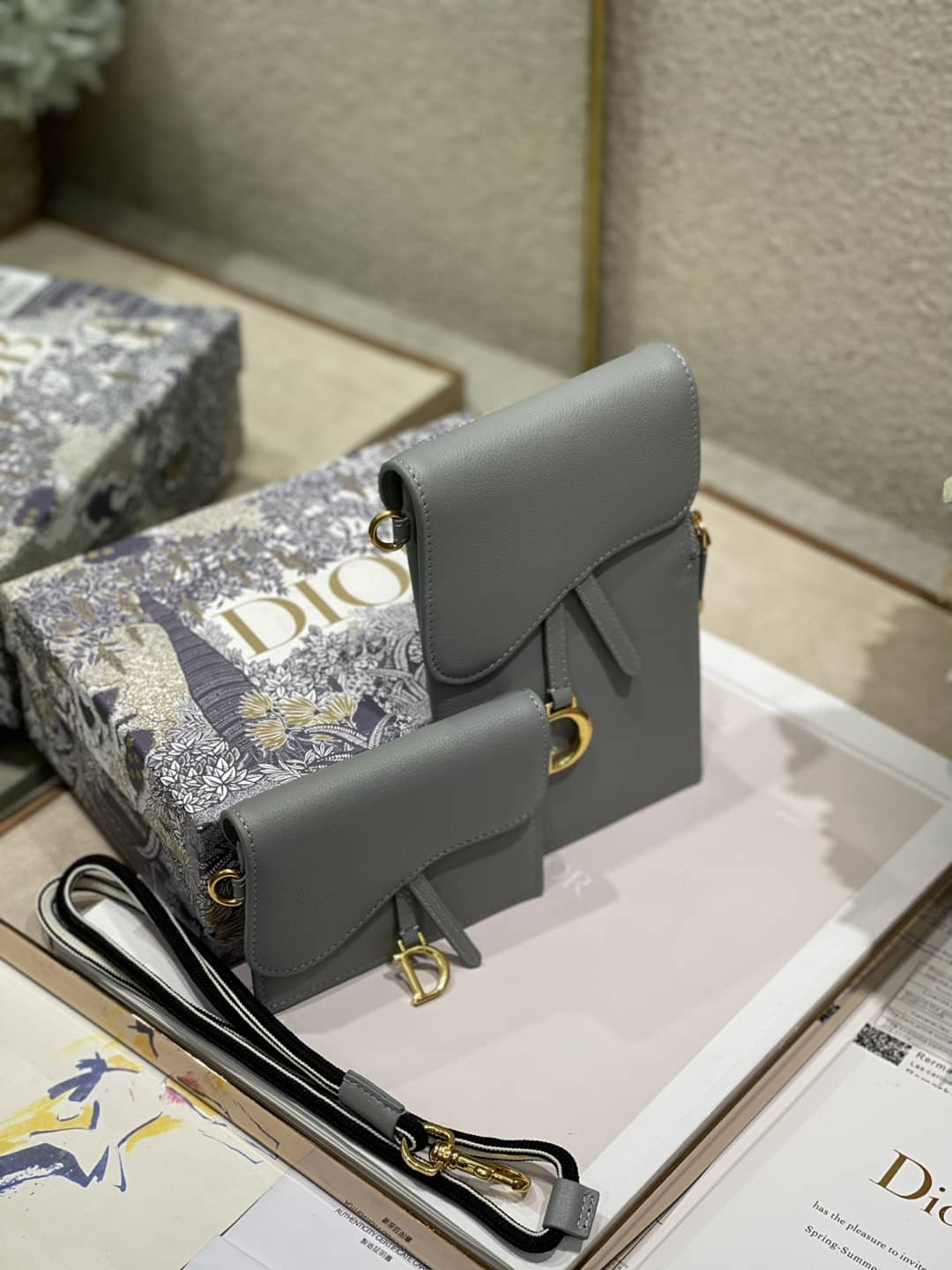 Dior Saddle Bag Dupe Vertical Pouch - DEEPREPS
