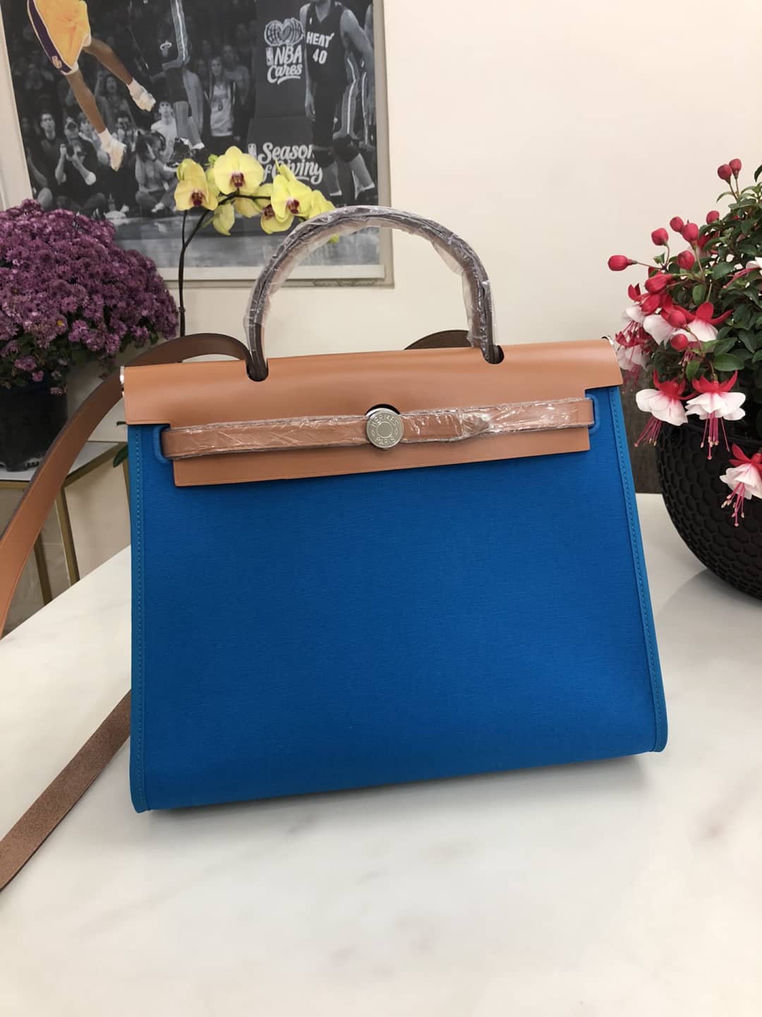 Hermes Bag Replica 31 Canvas Leather HerBag - DEEPREPS