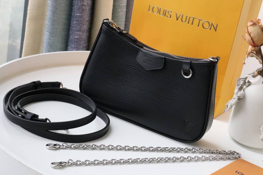 Louis Vuitton Easy Pouch 2way Epi Replica Crossboy Bag Black M80483 - DEEPREPS