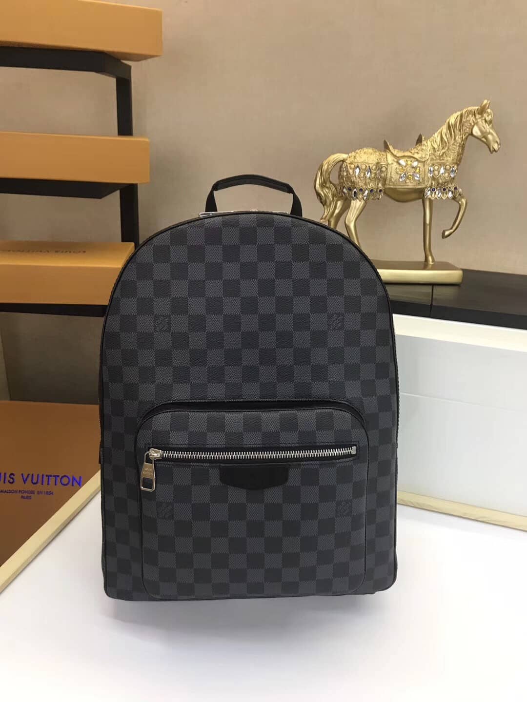 Louis Vuitton Damier Graphite Josh Replica Backpack N41473 - DEEPREPS