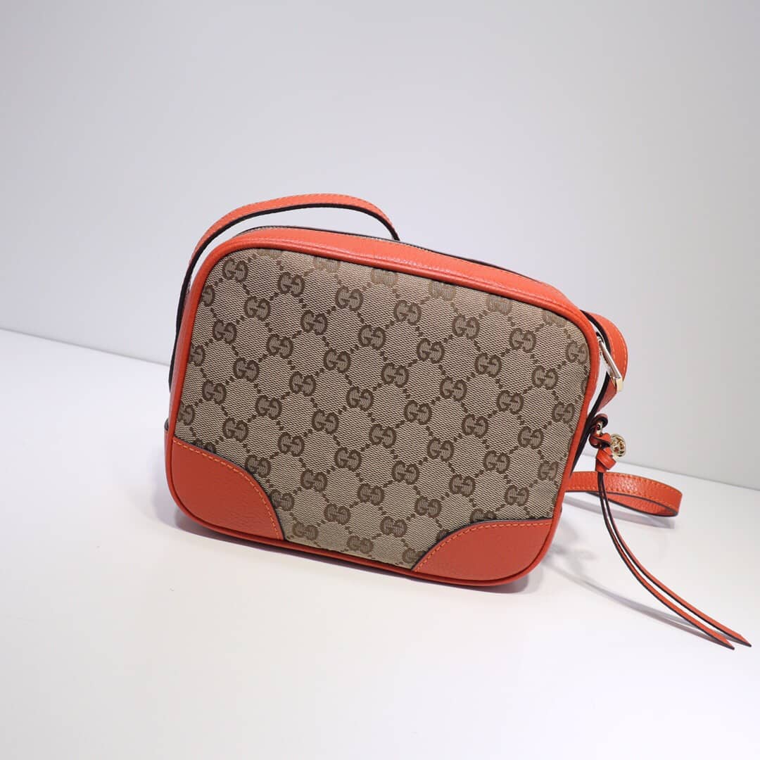 Gucci GG Canvas Messenger Bag Replica Orange 449172 - DEEPREPS