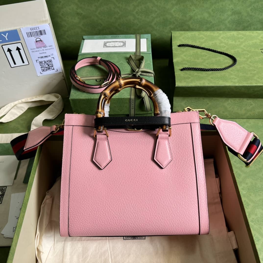 Gucci Diana Small Tote Pink 702721 Replica Bag - DEEPREPS