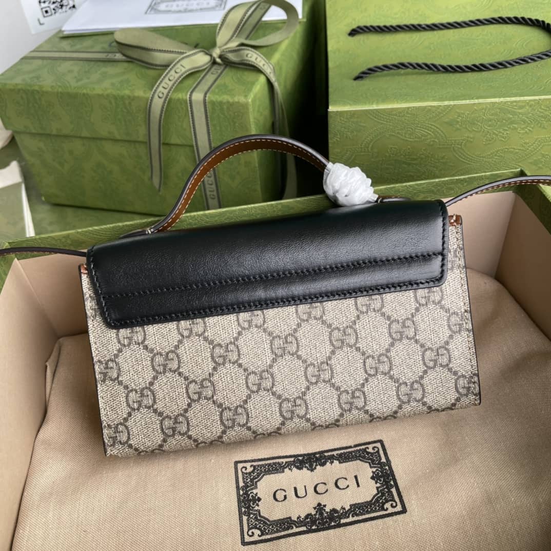 Gucci Padlock GG Supreme Canvas Top Handle Mini Bag Replica 652683 - DEEPREPS