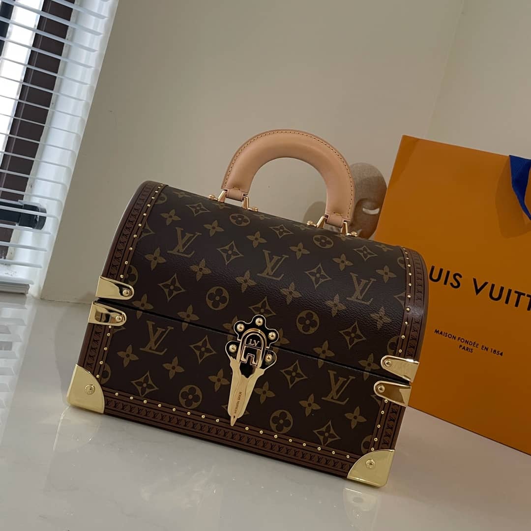 Best Replica Louis Vuitton Monogram Canvas Cotteville M20210 Replica Makeup Bag(ColaReps) - DEEPREPS
