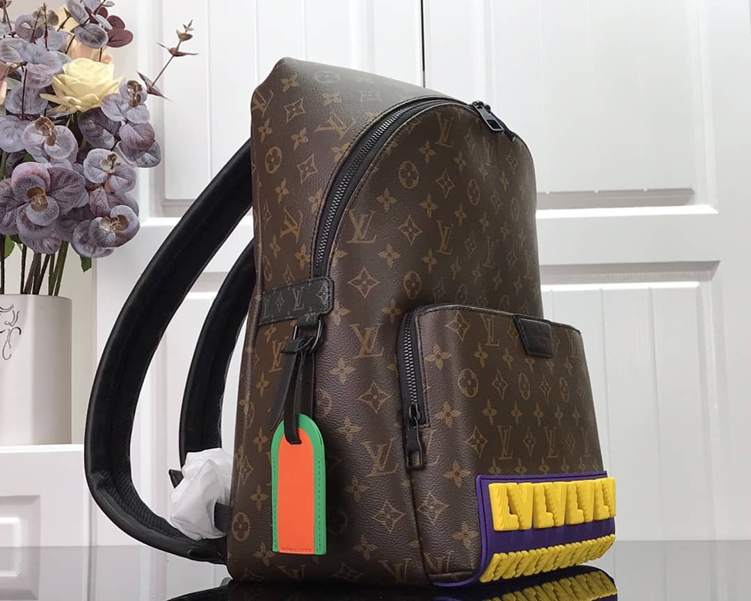 Louis Vuitton Monogram Yellow Logo Discovery Replica Backpack M57965 - DEEPREPS