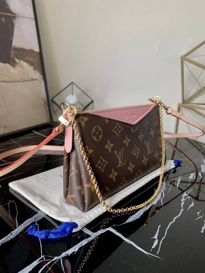 Louis Vuitton Pallas Replica Clutch Monogram 2way Pink M41638 - DEEPREPS