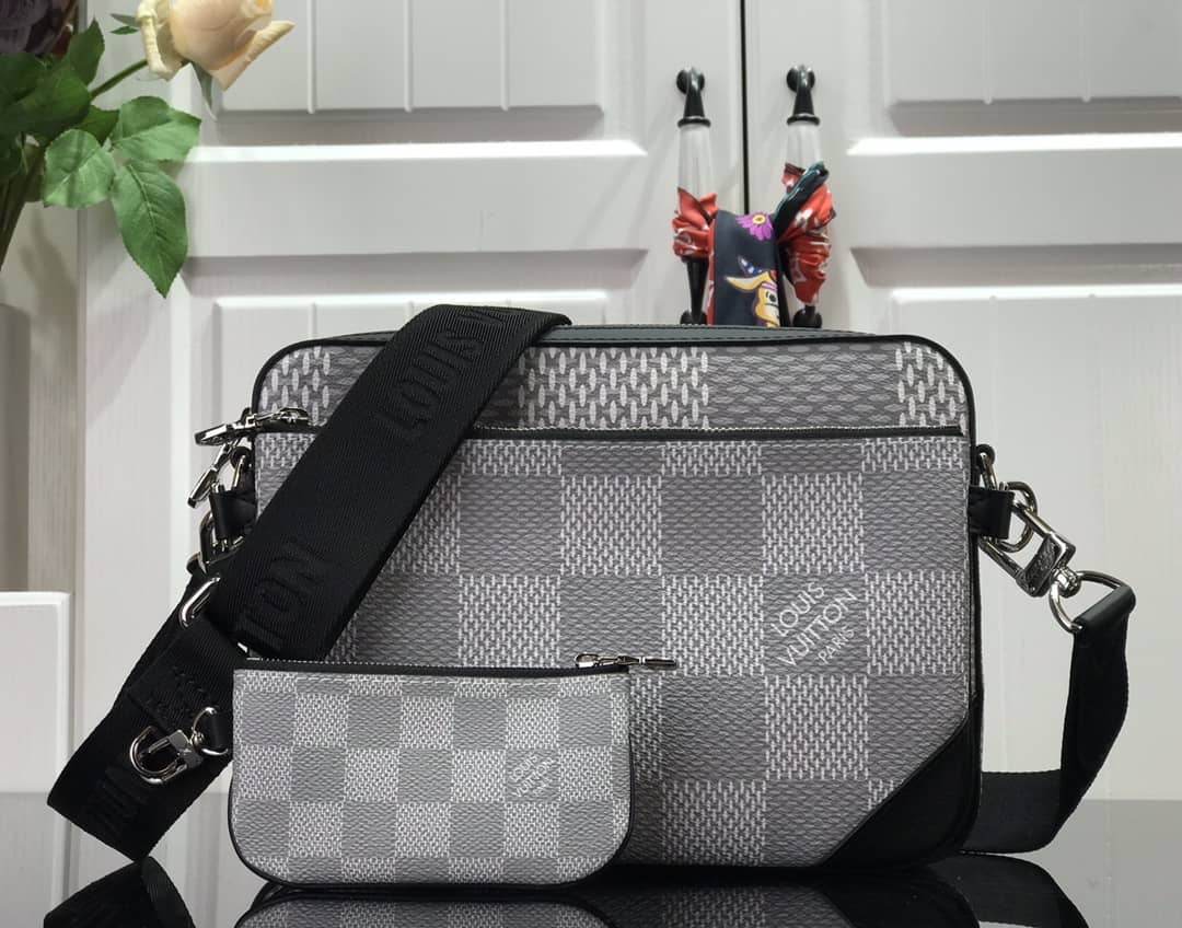 Louis Vuitton Virgil Abloh Trio Multi Replica Messenger Bag Gray M69443 - DEEPREPS