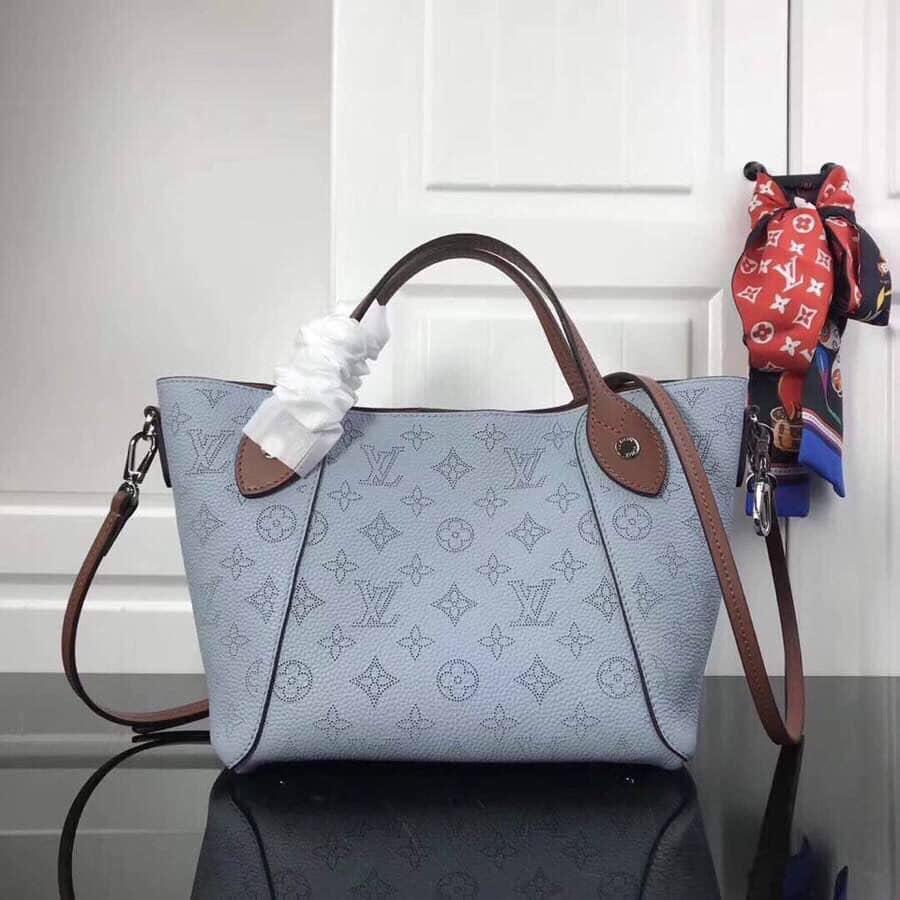 Louis Vuitton Mahina Hina PM Leather Tote Replica Blue M54353 - DEEPREPS