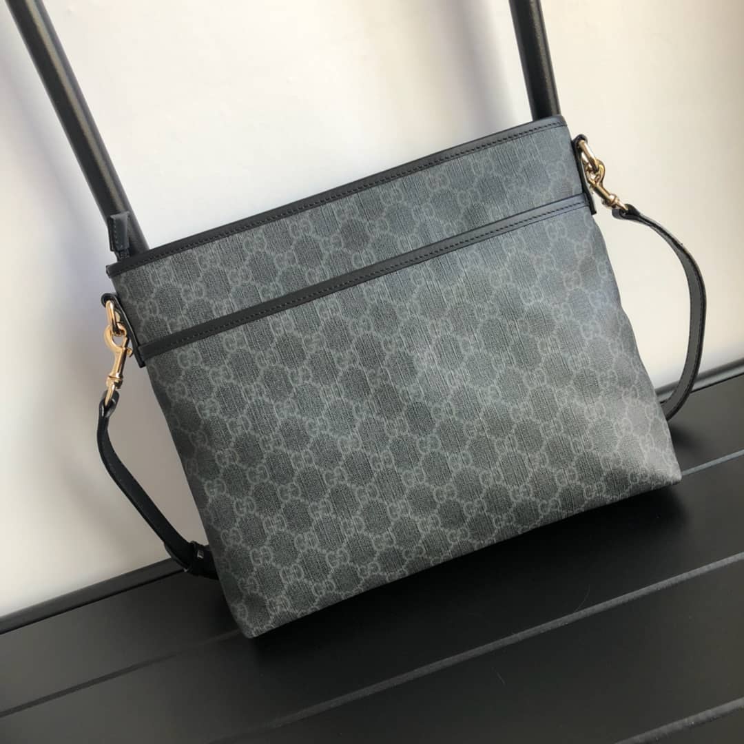 Gucci GG Supreme Shoulder Bag Replica Gray 388924 - DEEPREPS