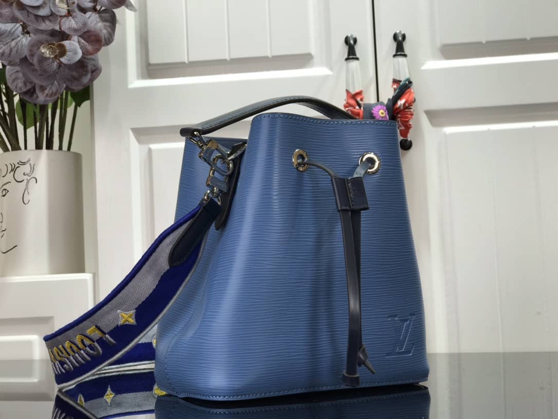 Louis Vuitton Neonoe BB Replica Bucket Bag Blue M57693 - DEEPREPS
