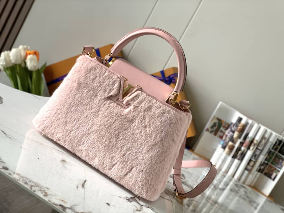 Louis Vuitton Capucines MM 2way Hand Pink M42258 Replica Crossbody Bag - DEEPREPS