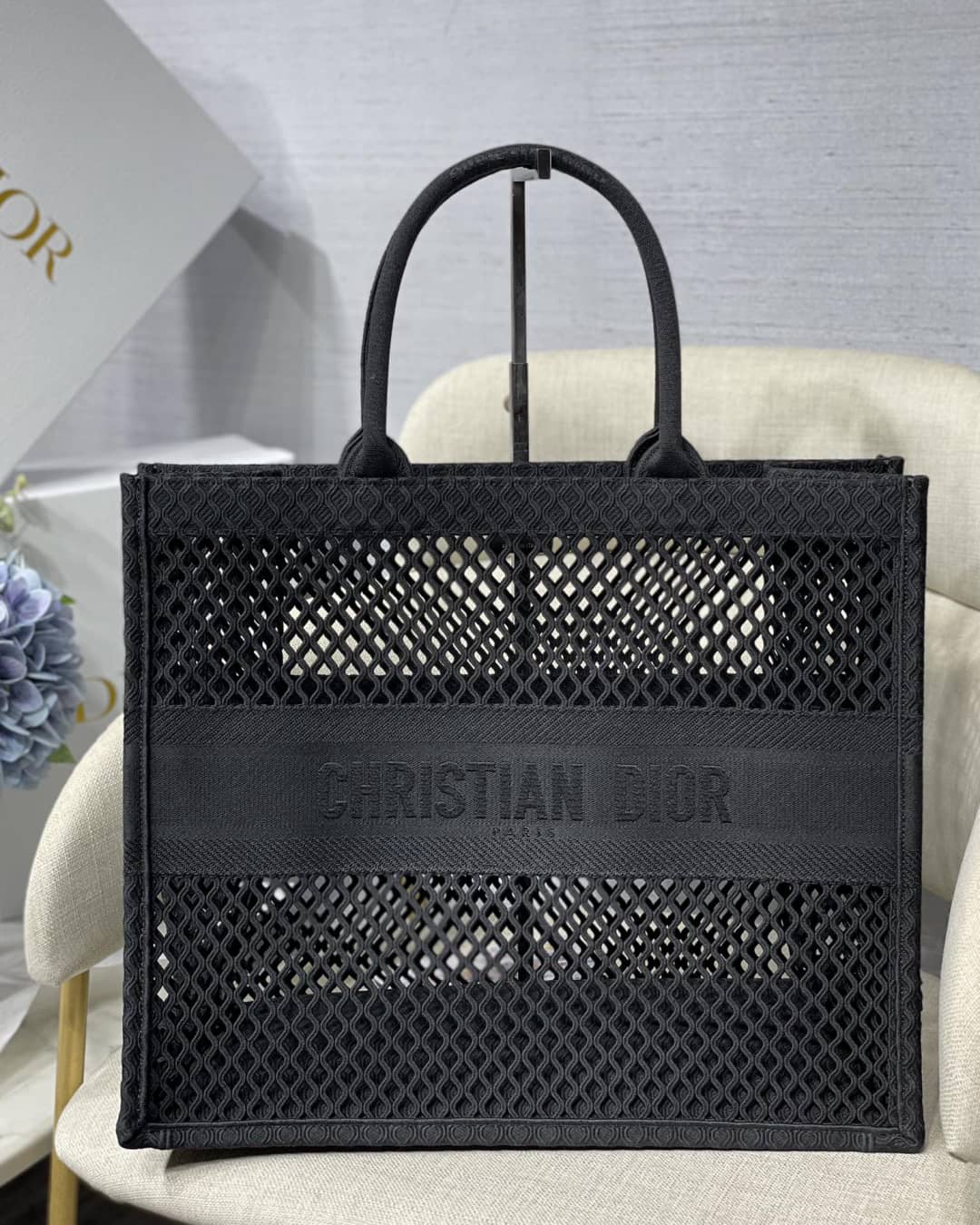 Christian Dior Mesh Book Tote Bag Dupe - DEEPREPS