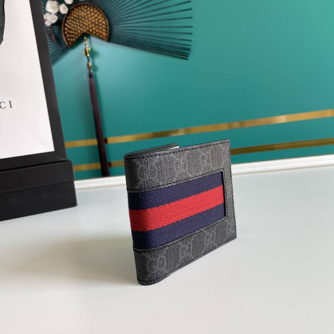 Gucci Web GG Supreme Wallet Replica 408827 - DEEPREPS