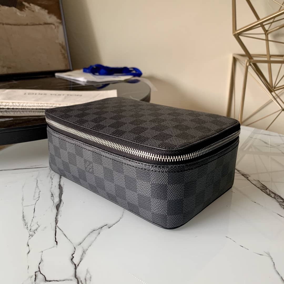 Louis Vuitton Packing Cube MM Monogram Eclipse Canvas Bag Replica M43689 - DEEPREPS