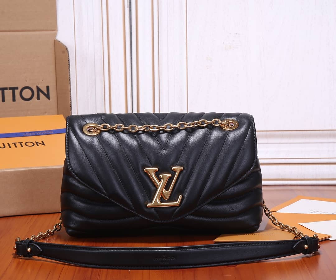 Louis Vuitton New Wave Replica Chain Bag H24 Black M58552 - DEEPREPS