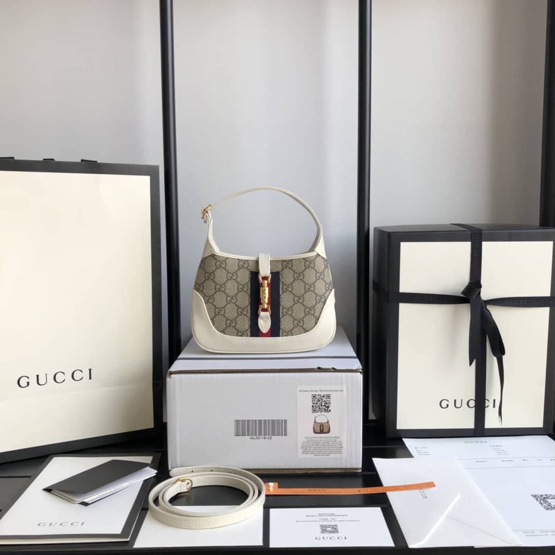 Gucci Jackie 1961 Mini Shoulder Bag Replica Gray 637092 - DEEPREPS