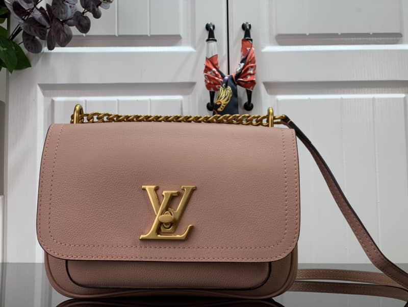 Louis Vuitton Lockme Chain PM Replica Handbag Pink M57073 - DEEPREPS