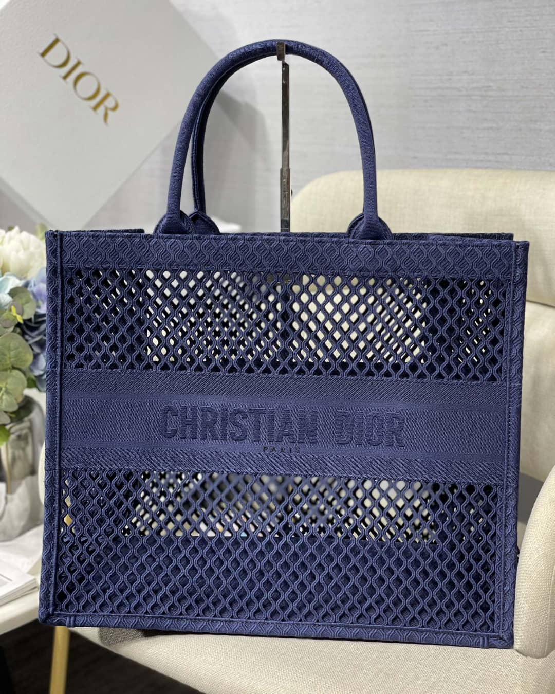 Christian Dior Mesh Book Tote Bag Dupe - DEEPREPS