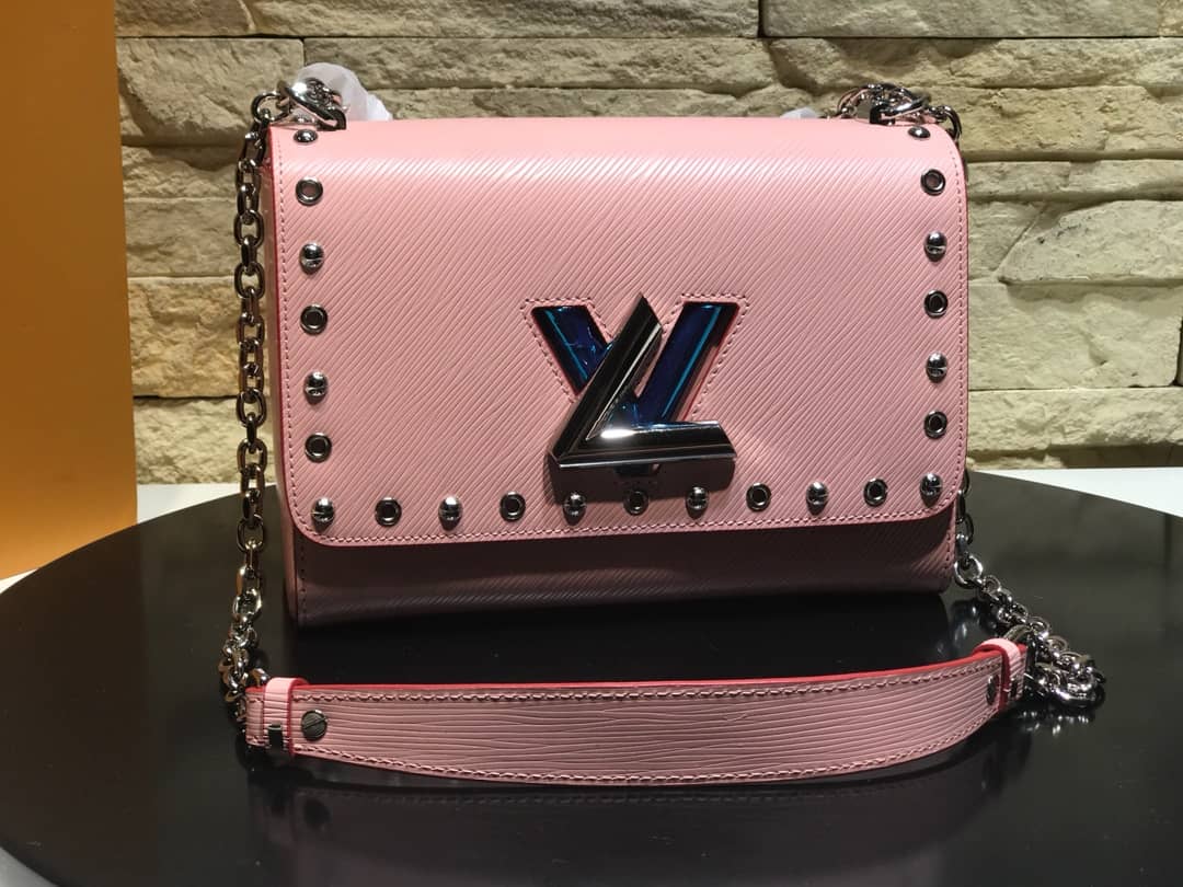 Louis Vuitton Twist MM Inspired Chain Shoulder Bag - DEEPREPS
