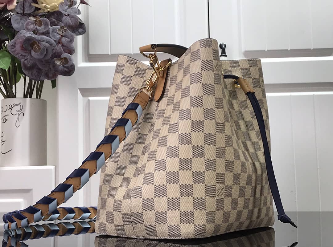 Louis Vuitton Damier Azur Coated Canvas NéoNoé MM Replica Bag N50042 - DEEPREPS