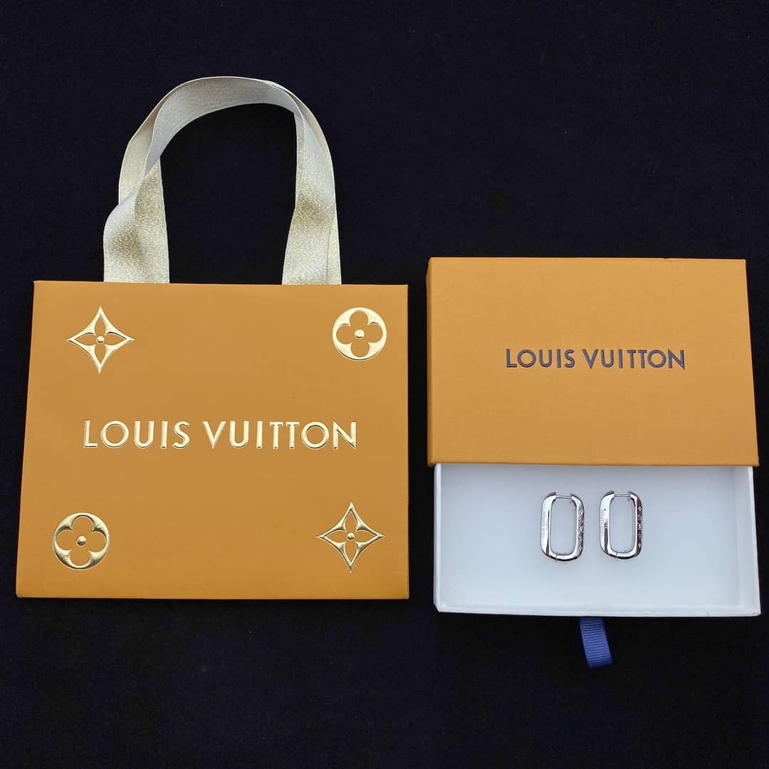 LV Hoop Earrings Dupe Logo AAA+ - DEEPREPS