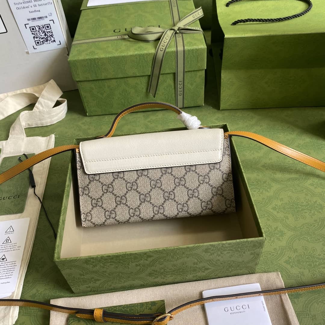 Gucci Padlock GG Supreme Canvas Top Handle Mini Bag Replica 652683 - DEEPREPS