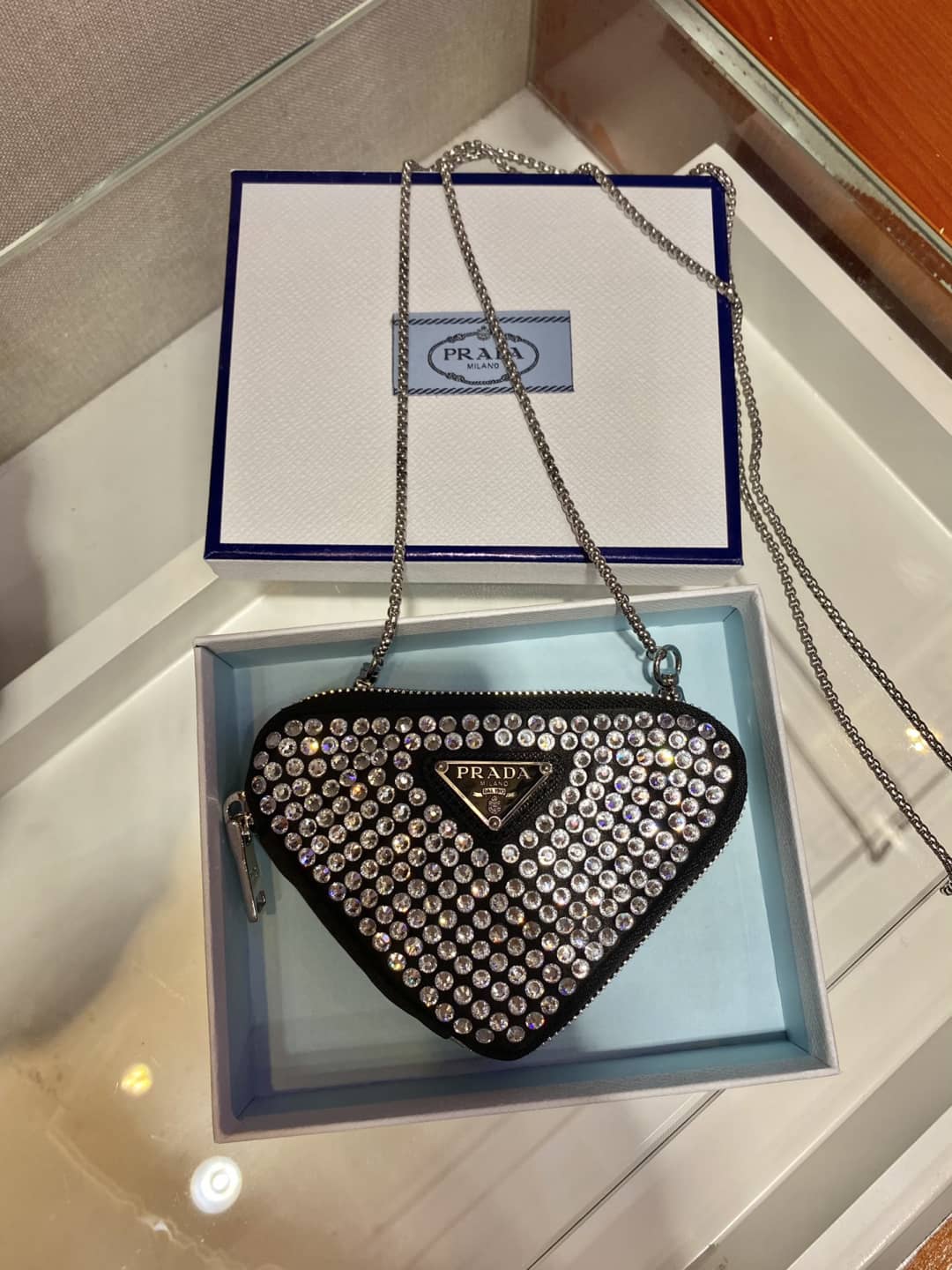 Replica Pradas Leather Replica Coin Purse - DEEPREPS