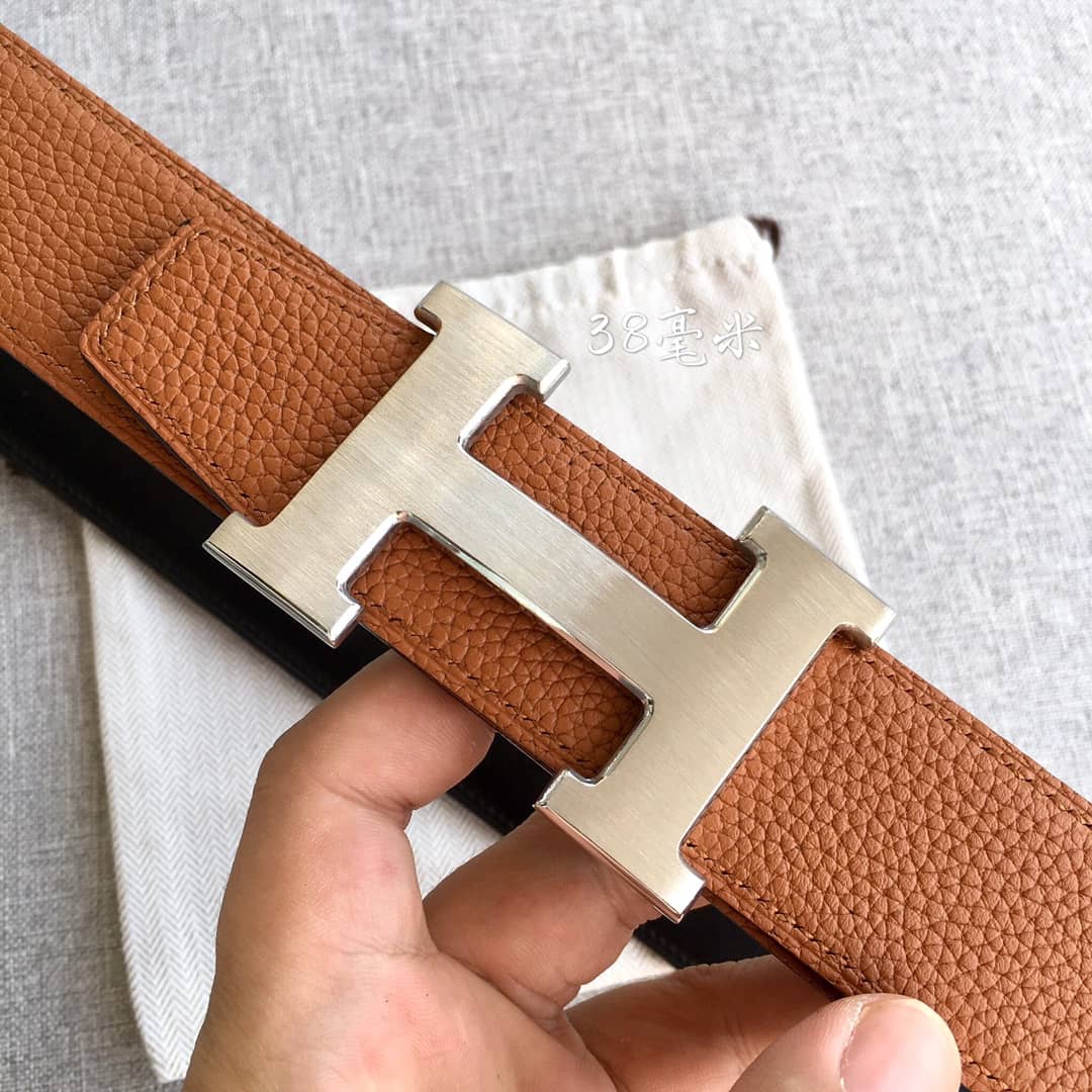 Knockoff Hermes Logo Belt 38mm - DEEPREPS