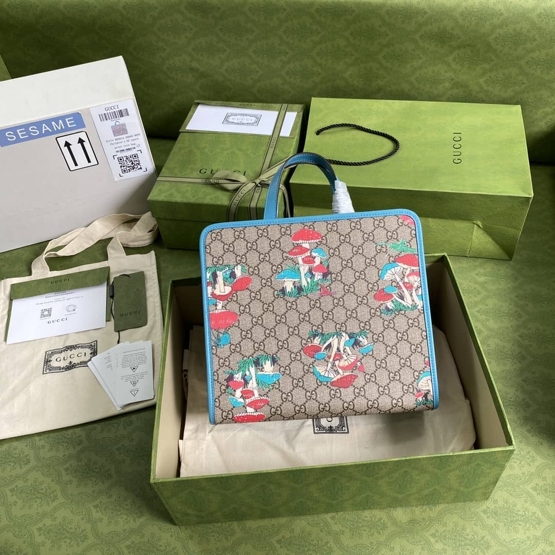 Gucci Children Mushroom Print 605614 Replica Tote Bag - DEEPREPS