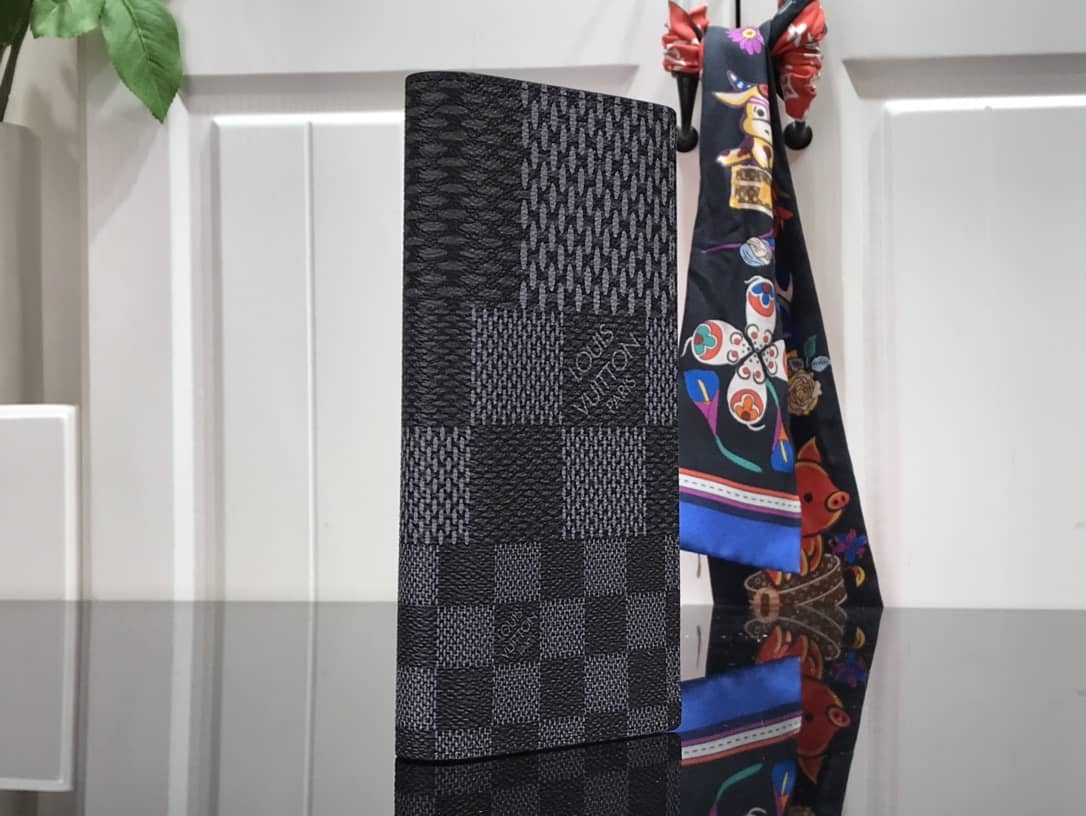 Louis Vuitton Multiple Wallet Damier Infini Leather Replica Black N60440 - DEEPREPS