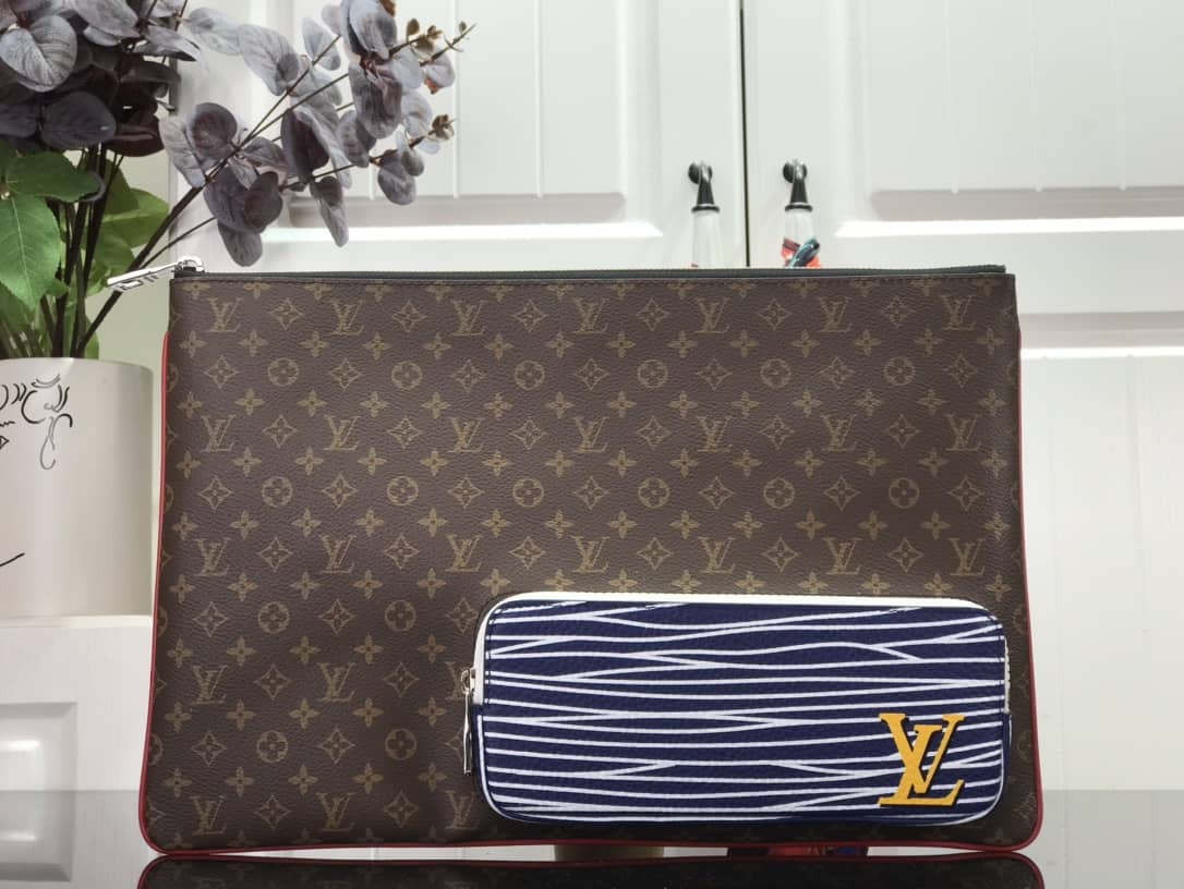 Louis Vuitton Canvas Monogram Pochette A4 Replica Clutch M69690 - DEEPREPS