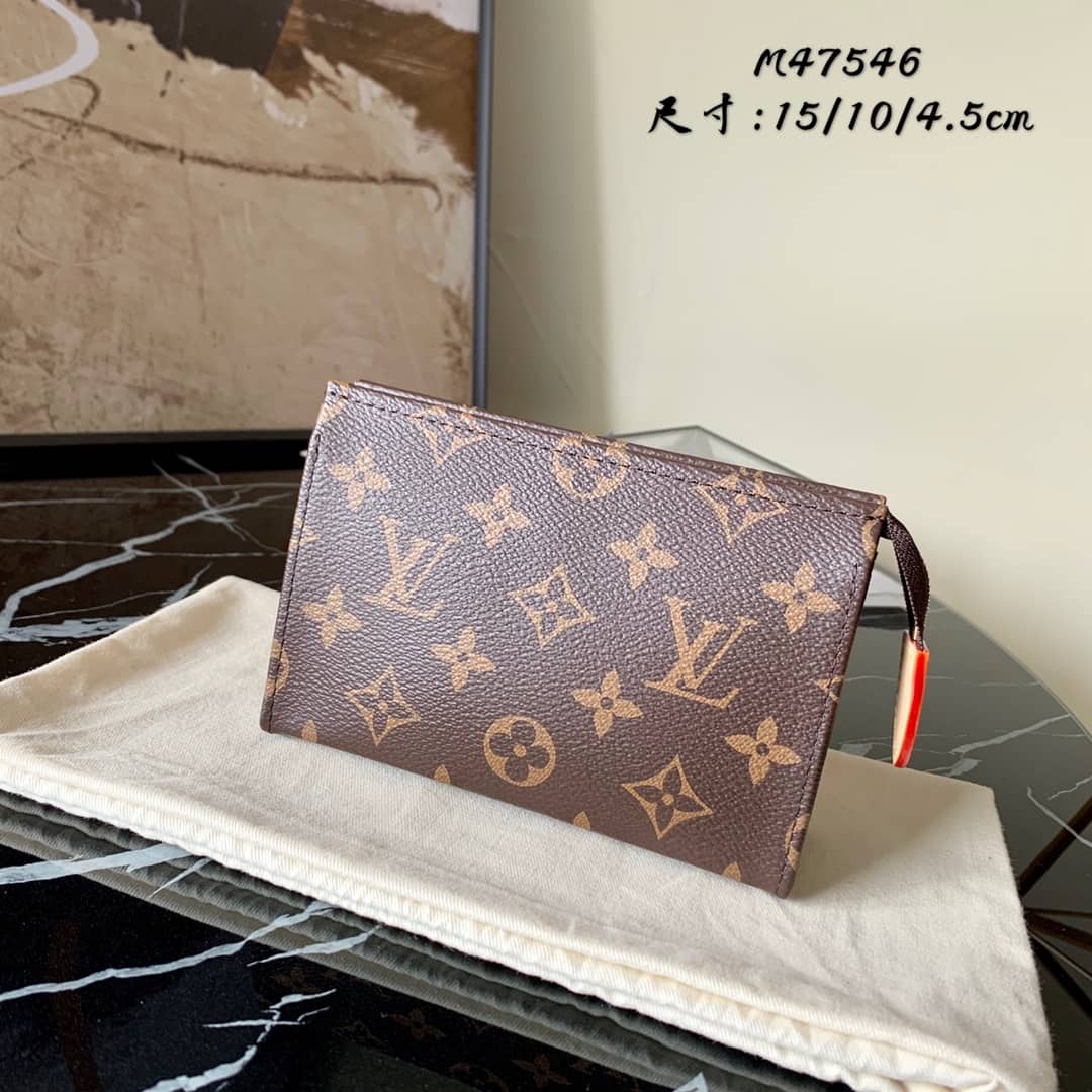 Louis Vuitton Monogram Poche Toilette Cosmetics Pouch Replica M47546 - DEEPREPS