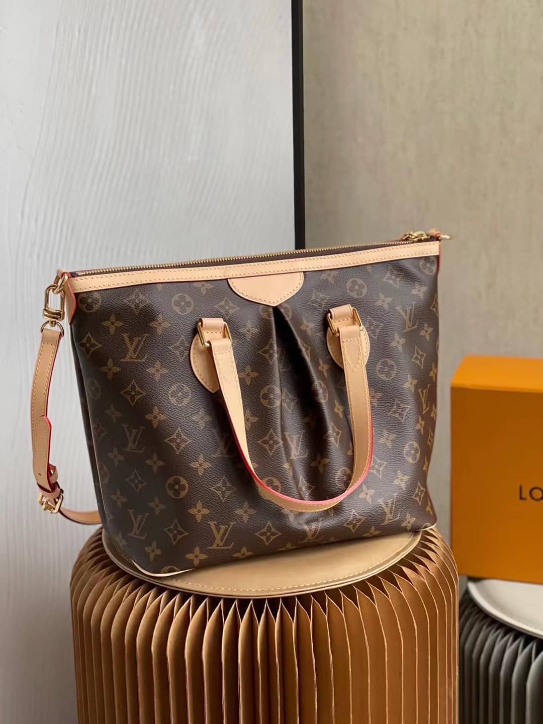 Louis Vuitton Palermo PM Canvas Brown M40145 Replica Shoulder Bag - DEEPREPS