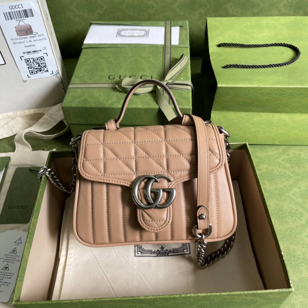 Gucci Marmont GG Mini Top Handle Bag Replica 583571 - DEEPREPS