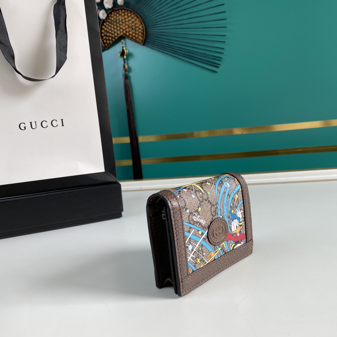 Gucci Disney Donald Duck Compact Wallet Replica 648121 - DEEPREPS