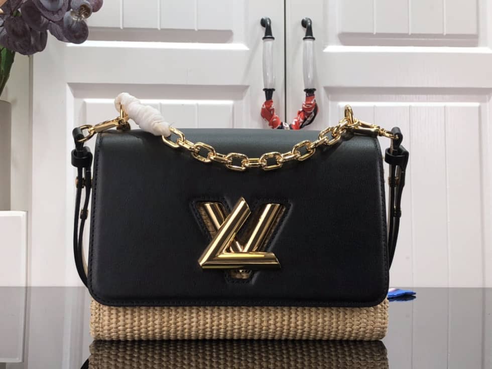 Louis Vuitton Twist MM Raffia Replica Bag M57648 - DEEPREPS