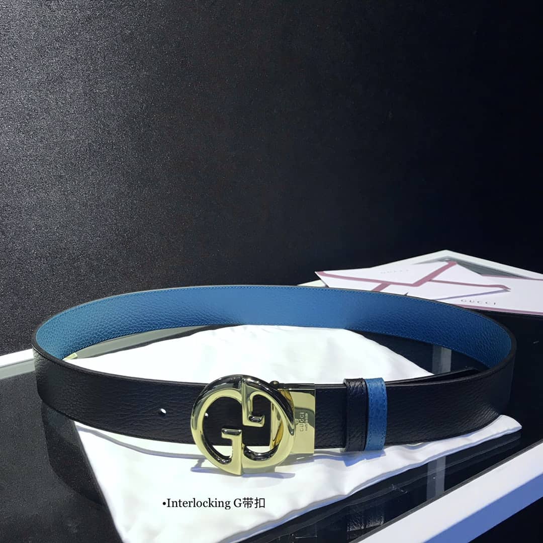 7 Star Gucci Leather Belt 37mm - DEEPREPS